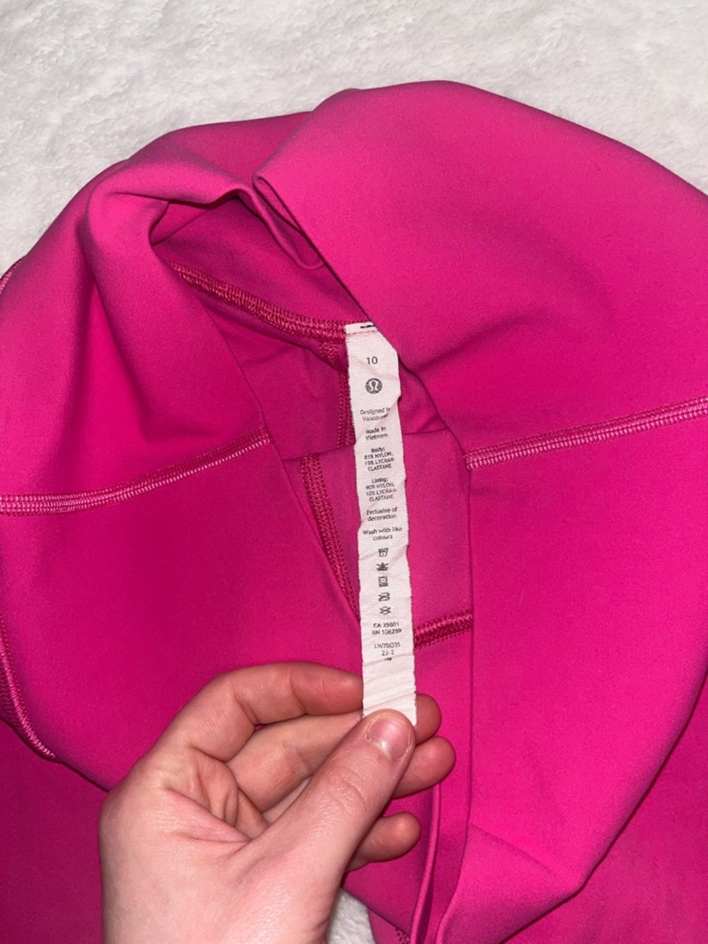 Lululemon High-Waist Sonic Pink align shorts 8” size 10 - Picture 2 of 5